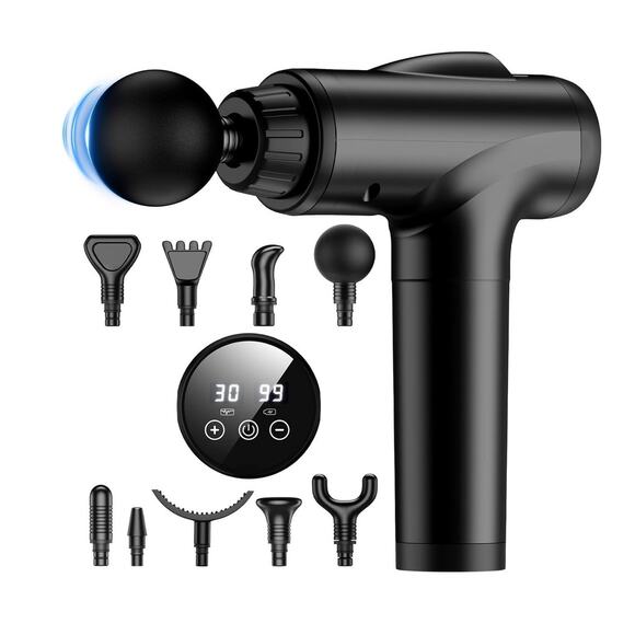 Deep Tissue Back Massager, Percussion Massage Device 30 Speed 9 Heads NEW - Picture 1 of 5
